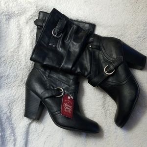 Faded Glory Heeled Black Boots